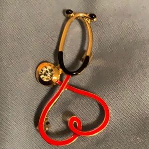💥Bundle 3 pins for $25 💥 New Brooch-Stethoscope in a heart shape